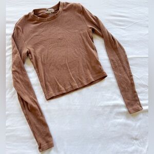 TNA Aritzia Bowen Cropped Long Sleeve size S